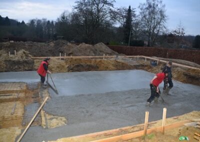 betonwerken nieuwe woning